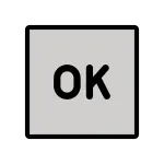 Ok Button SVG Icon